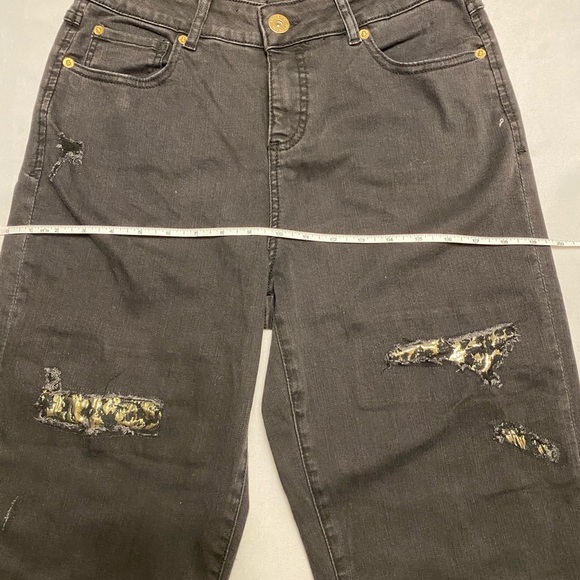 INC International Concepts Women's Washed Black Mid-Rise Boyfriend Jeans size 8 - Picture 7 of 16